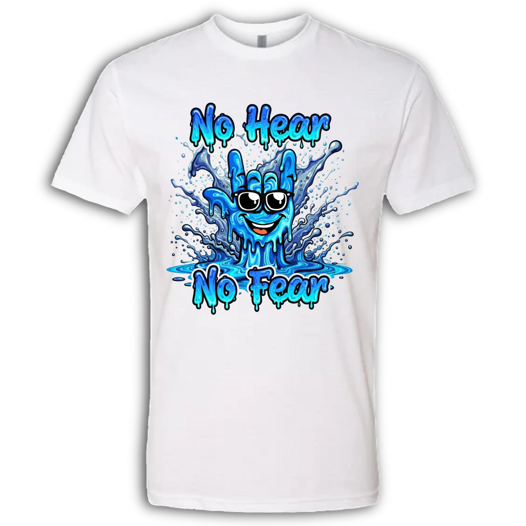 No Hear, No Fear Blue/Blue T-Shirt