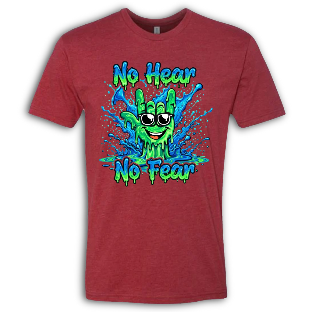 No Hear, No Fear Green/Blue T-Shirt
