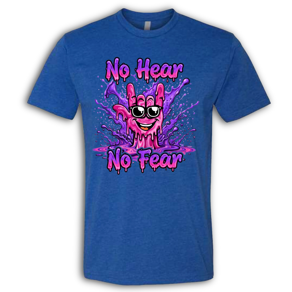 No Hear, No Fear Pink/Purple T-Shirt