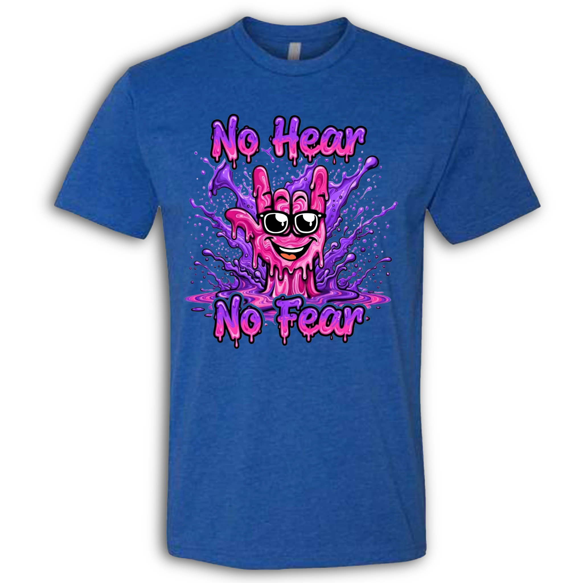 No Hear, No Fear Pink/Purple T-Shirt