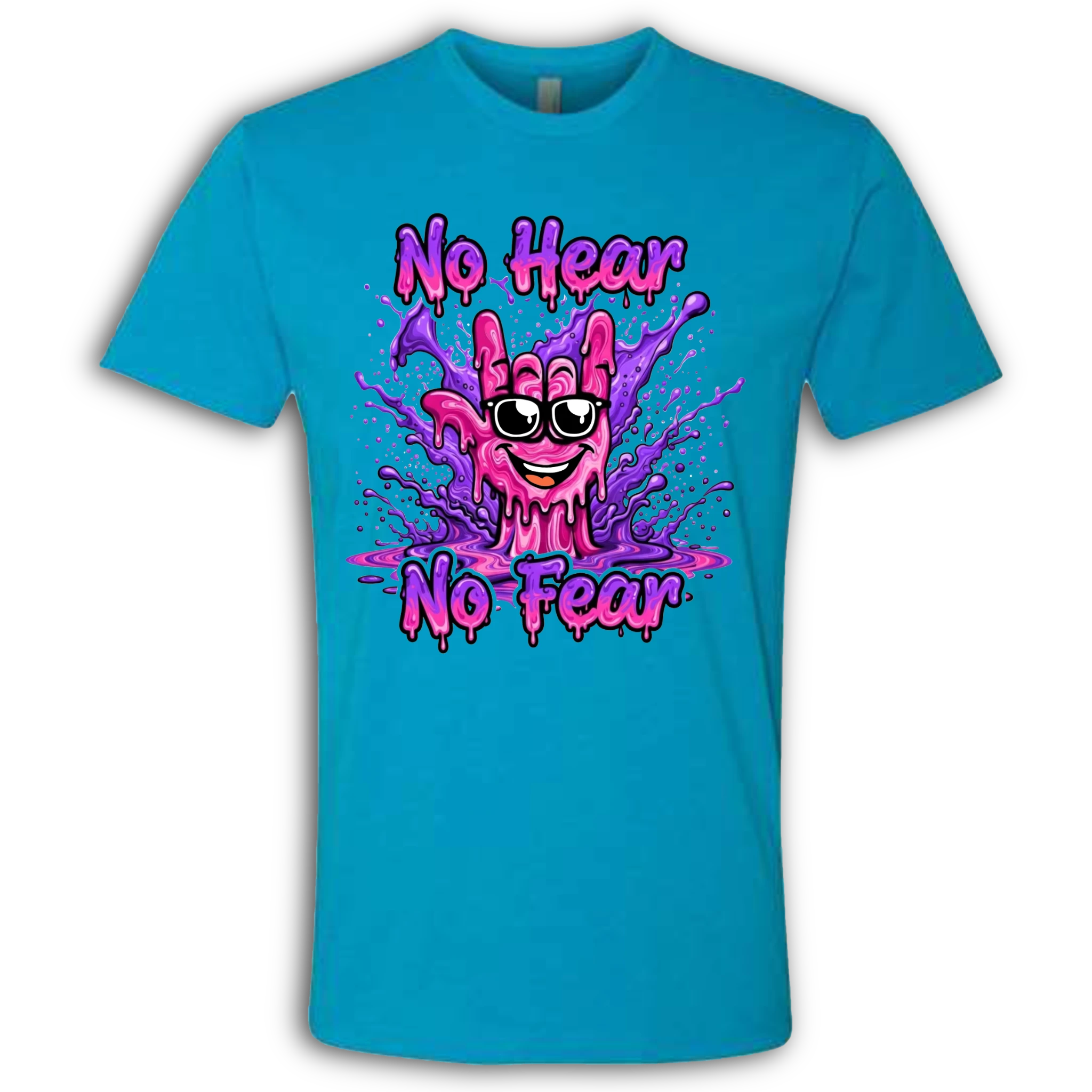 No Hear, No Fear Pink/Purple T-Shirt