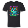 No Hear, No Fear Turquoise/Rainbow T-Shirt