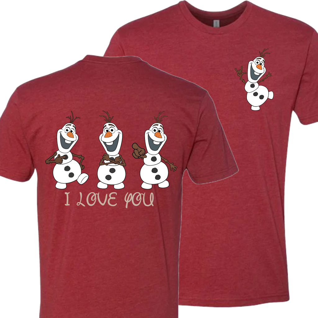 Olaf ILY I Love You Crew Shirt