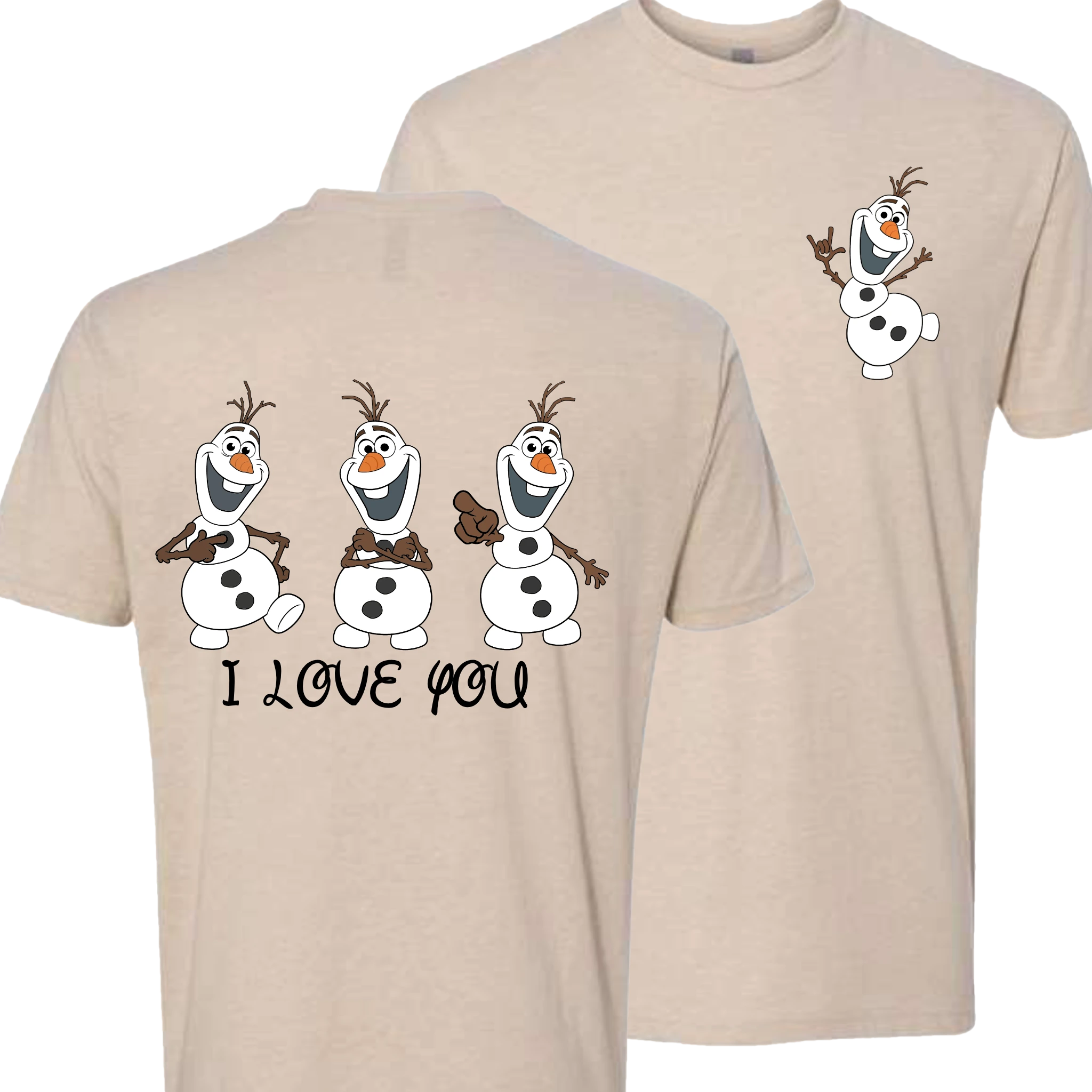 Olaf ILY I Love You Crew Shirt