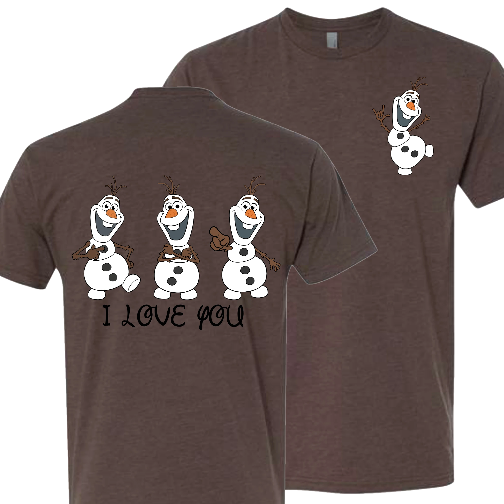 Olaf ILY I Love You Crew Shirt