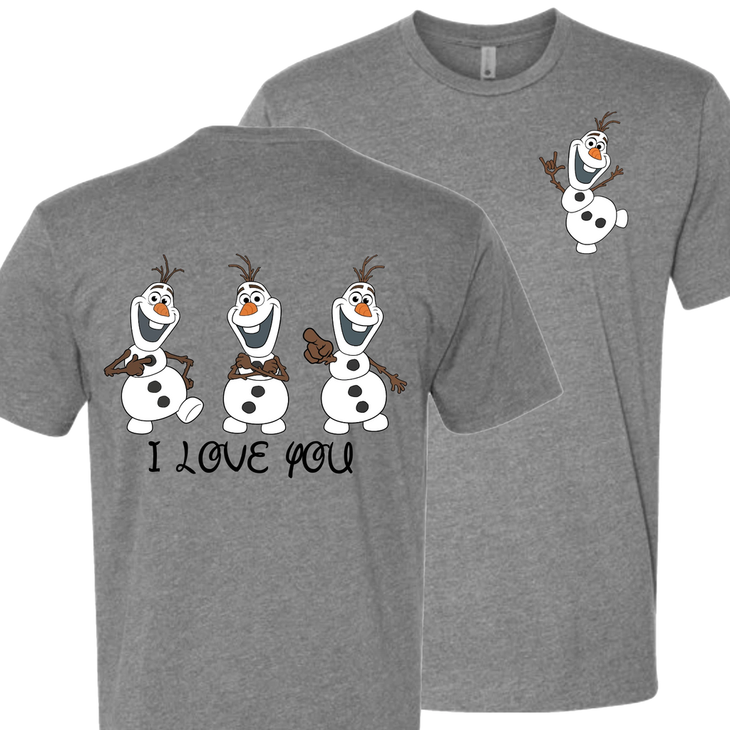 Olaf ILY I Love You Crew Shirt