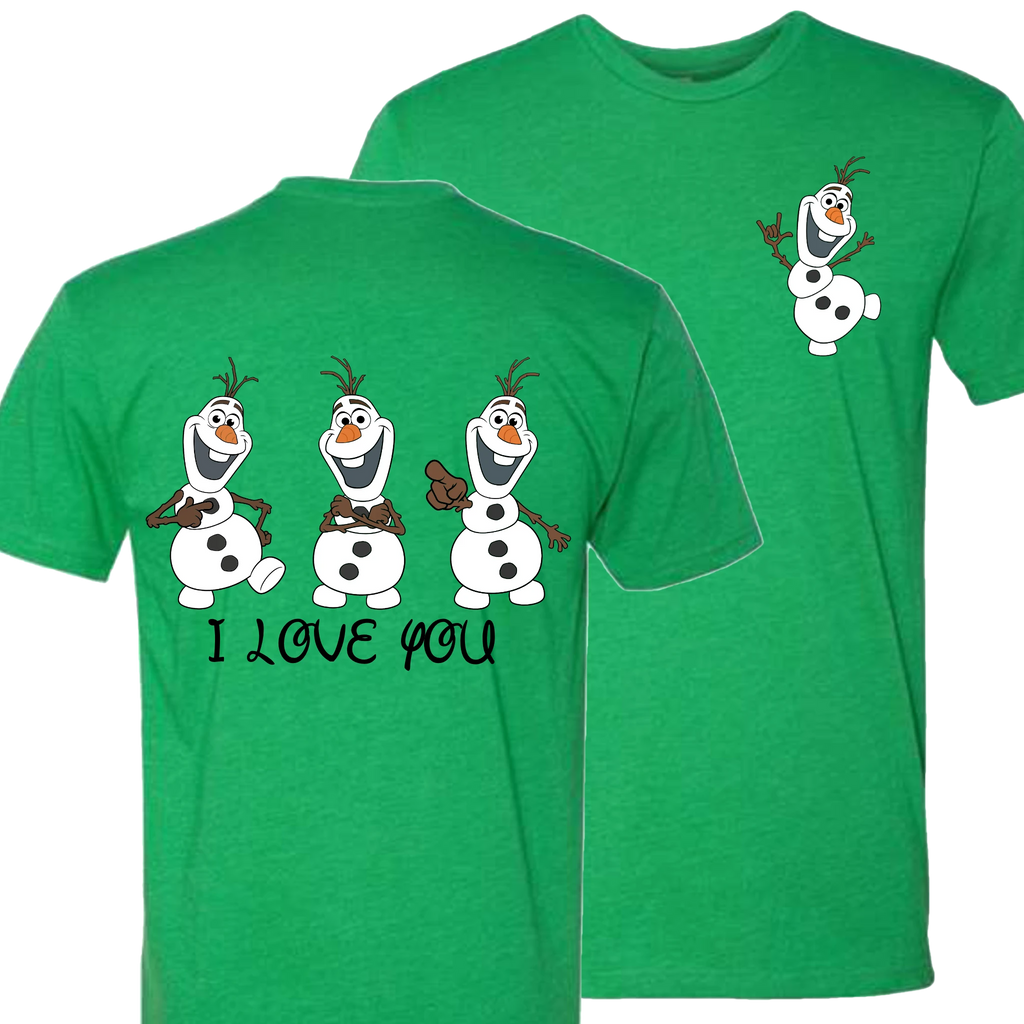Olaf ILY I Love You Crew Shirt
