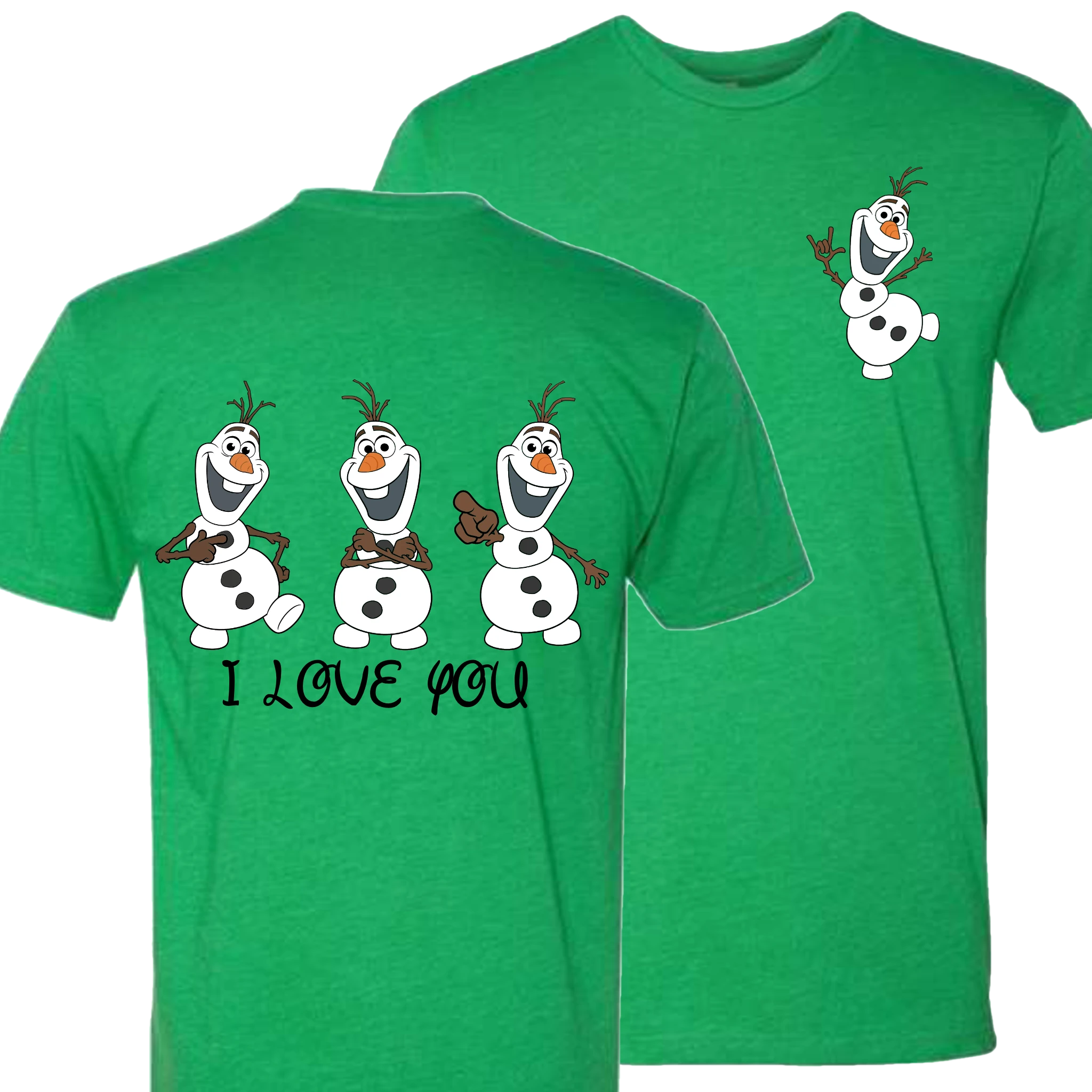 Olaf ILY I Love You Crew Shirt