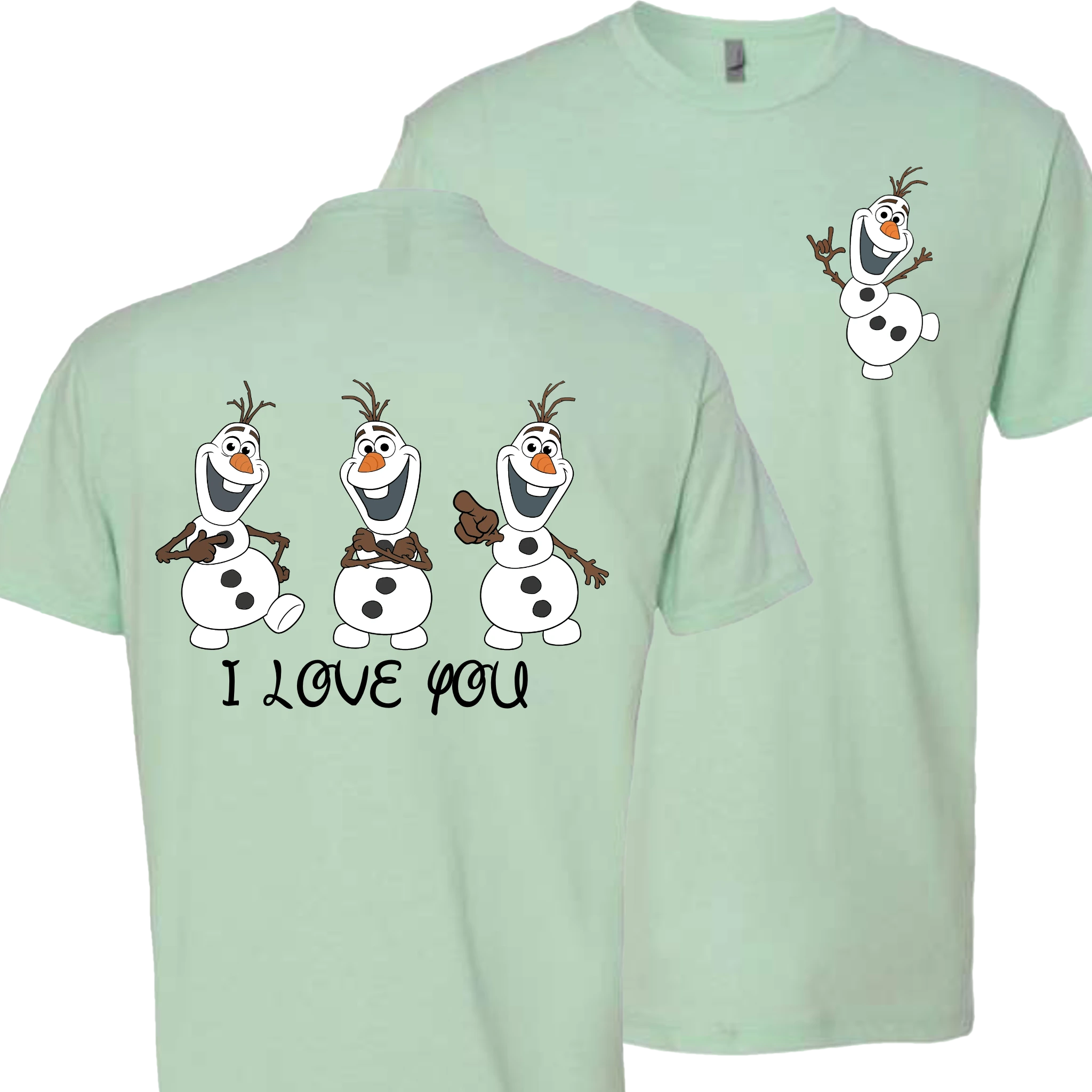 Olaf ILY I Love You Crew Shirt