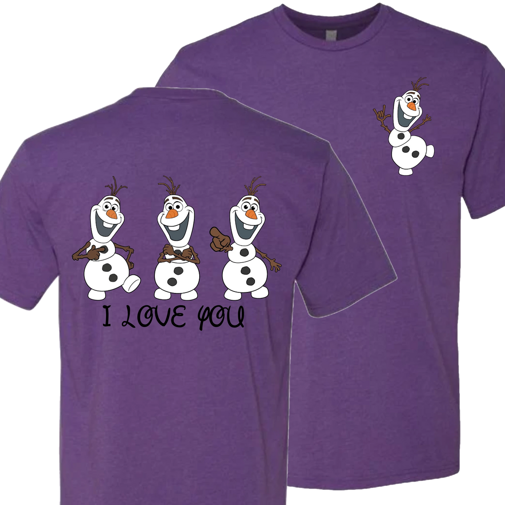 Olaf ILY I Love You Crew Shirt