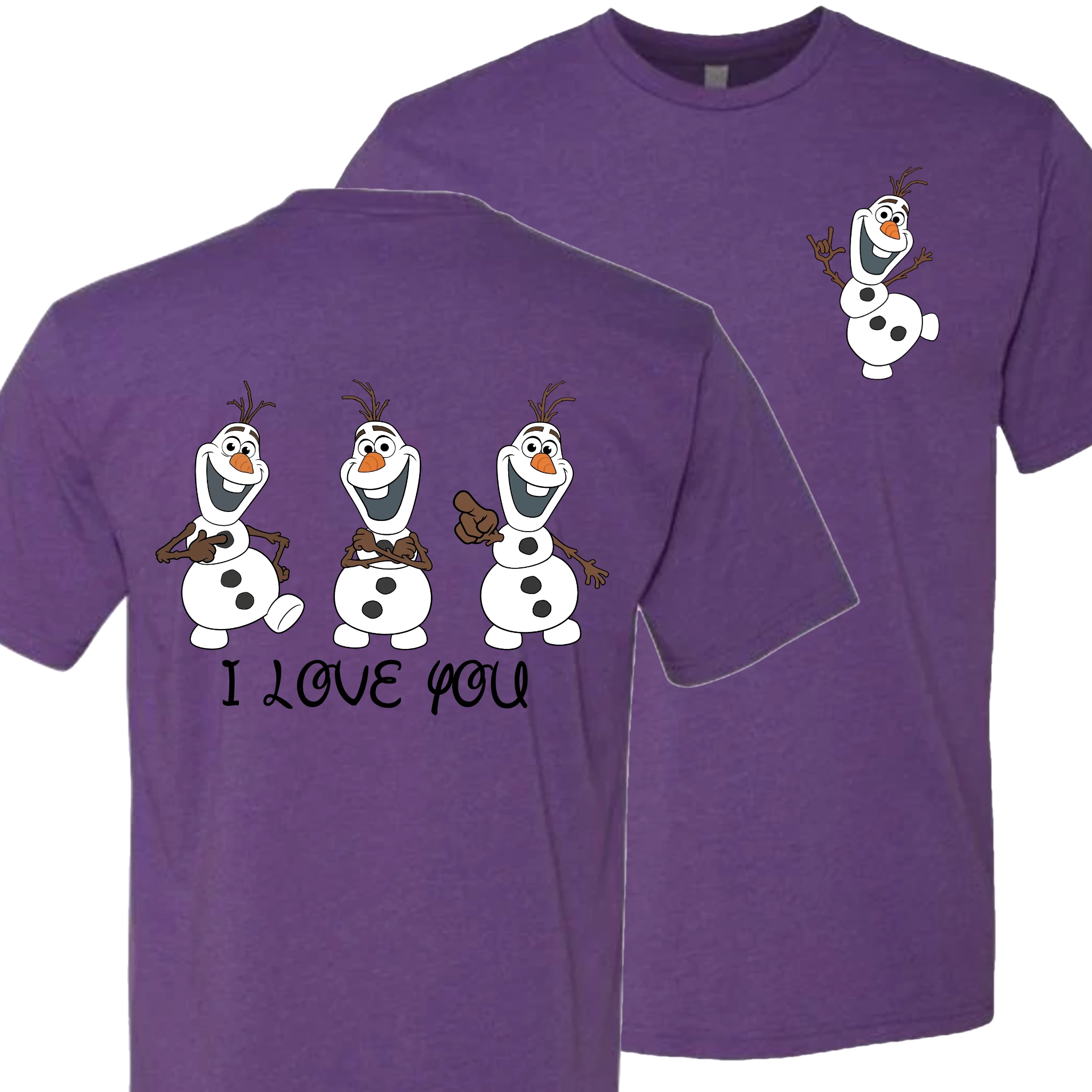 Olaf ILY I Love You Crew Shirt