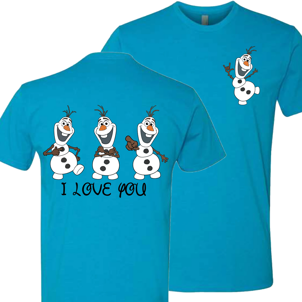 Olaf ILY I Love You Crew Shirt