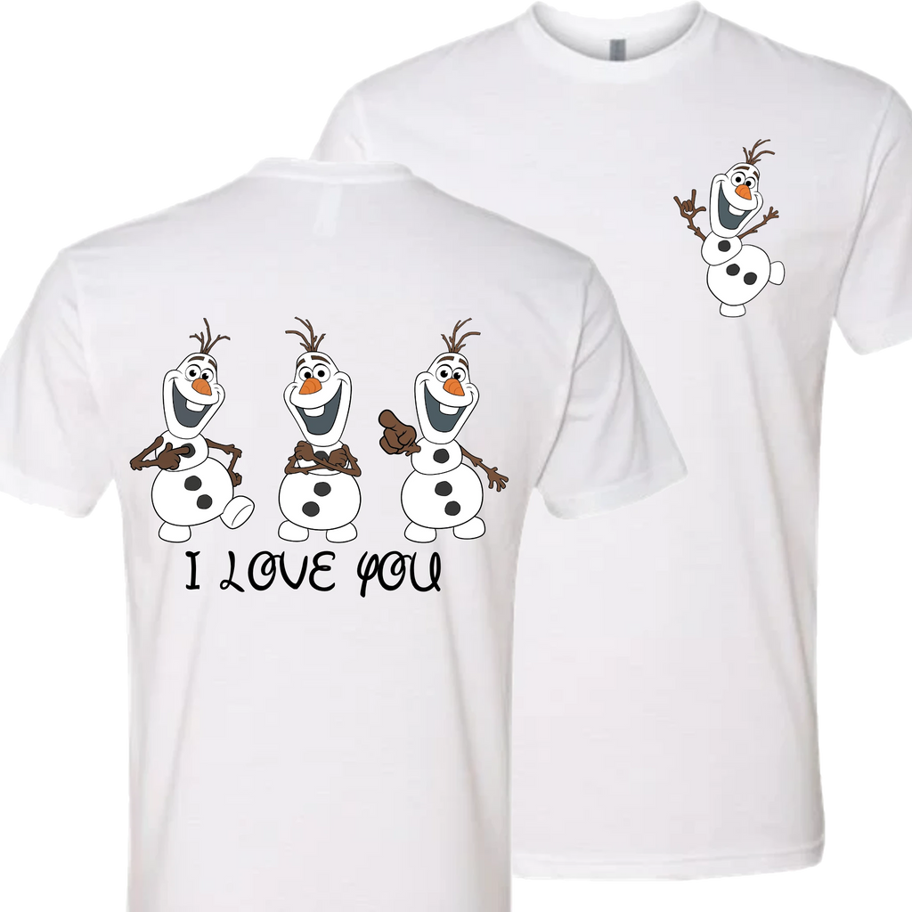 Olaf ILY I Love You Crew Shirt