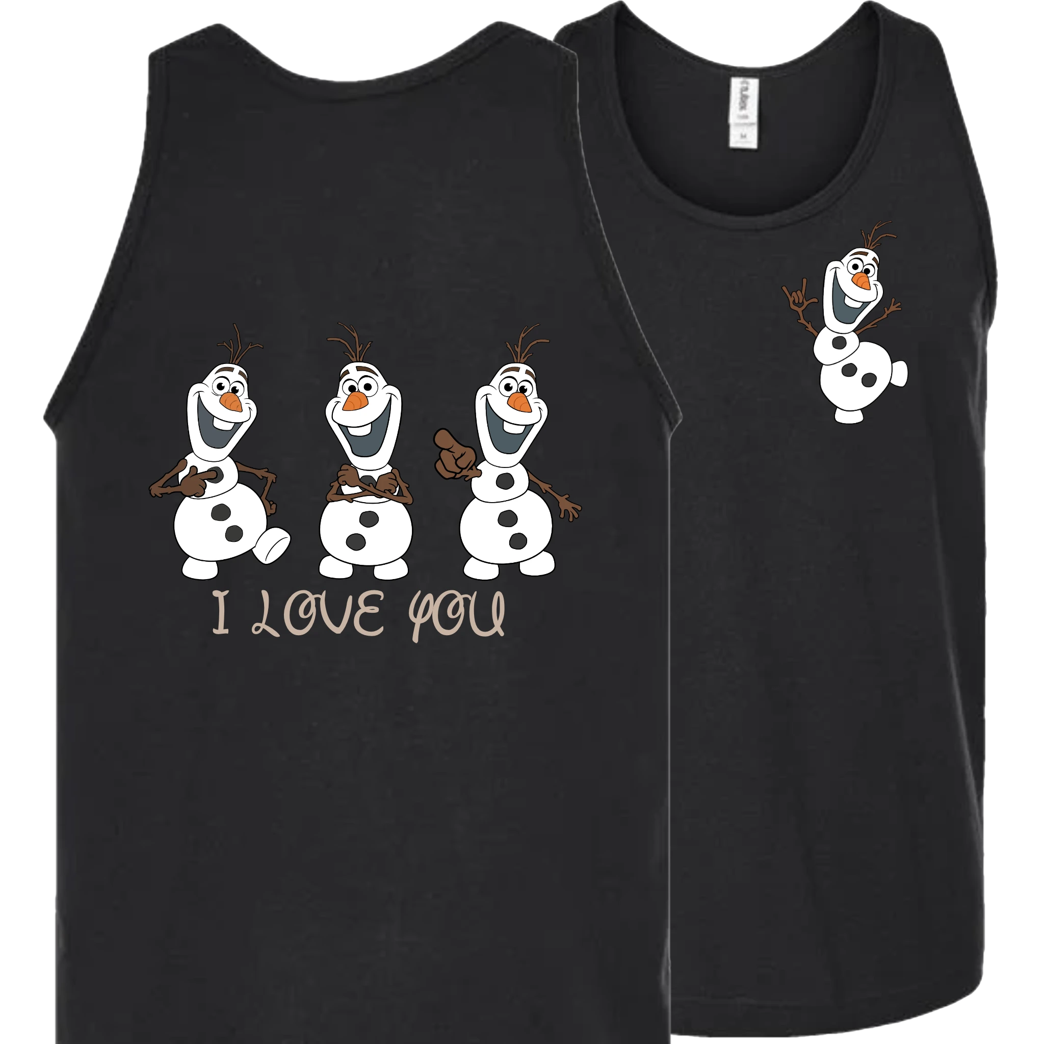 Olaf ILY I Love You Tank Top (MEN)