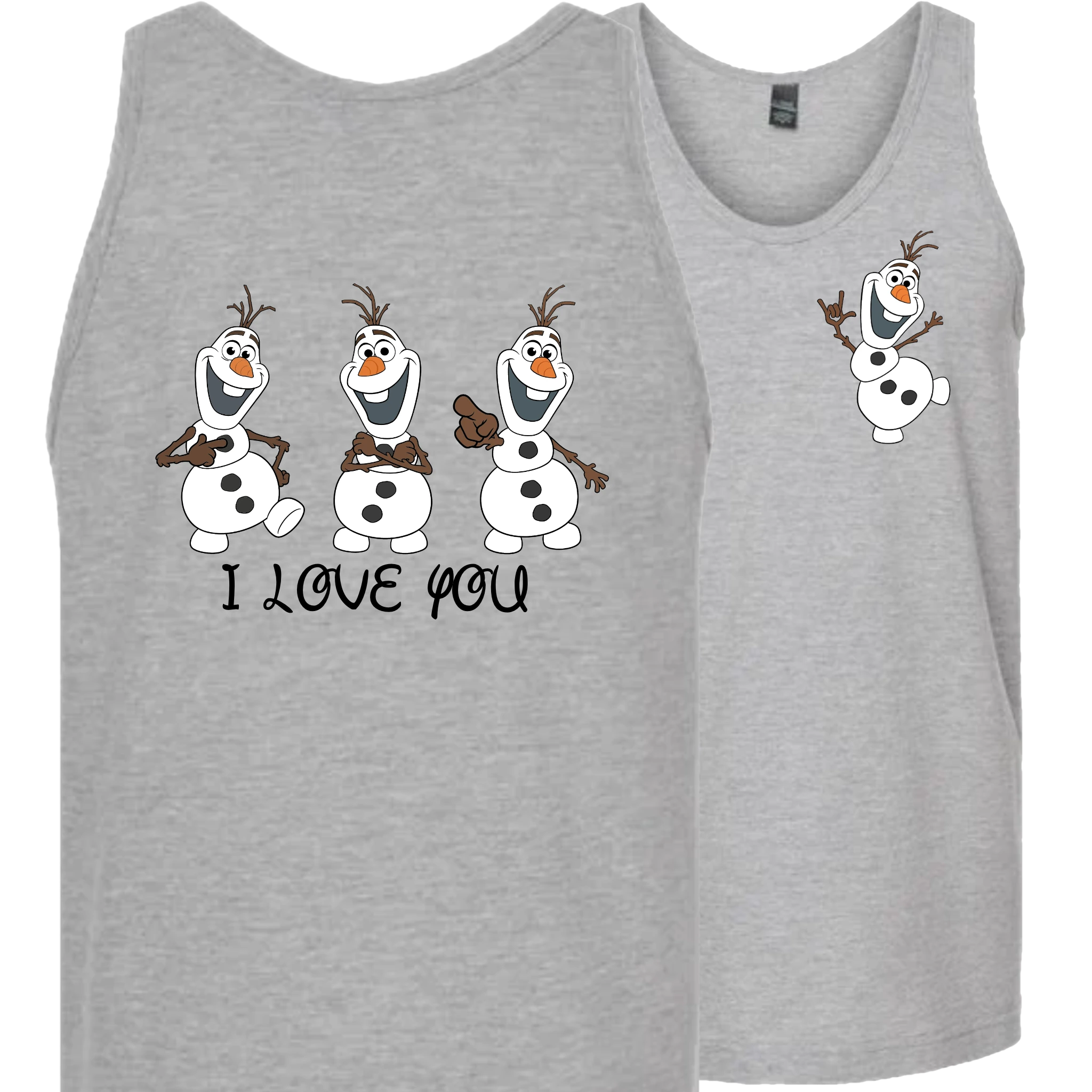 Olaf ILY I Love You Tank Top (MEN)