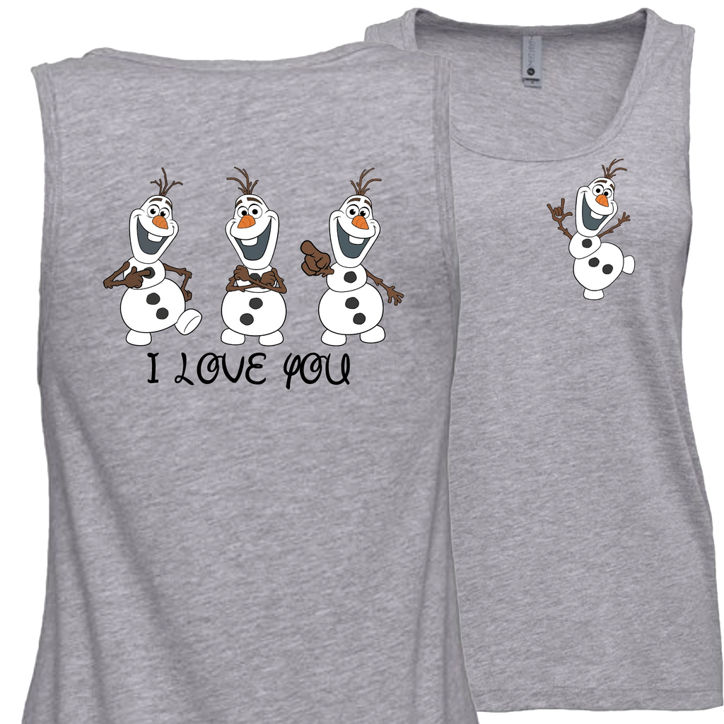 Olaf ILY I Love You Tank Top (WOMEN)