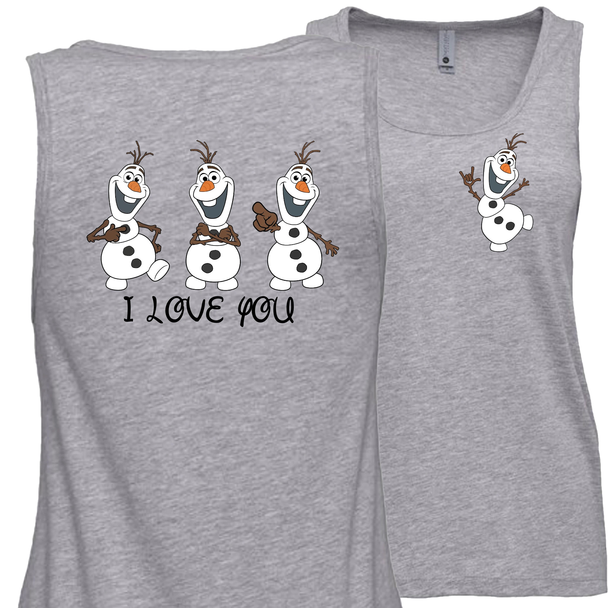 Olaf ILY I Love You Tank Top (WOMEN)