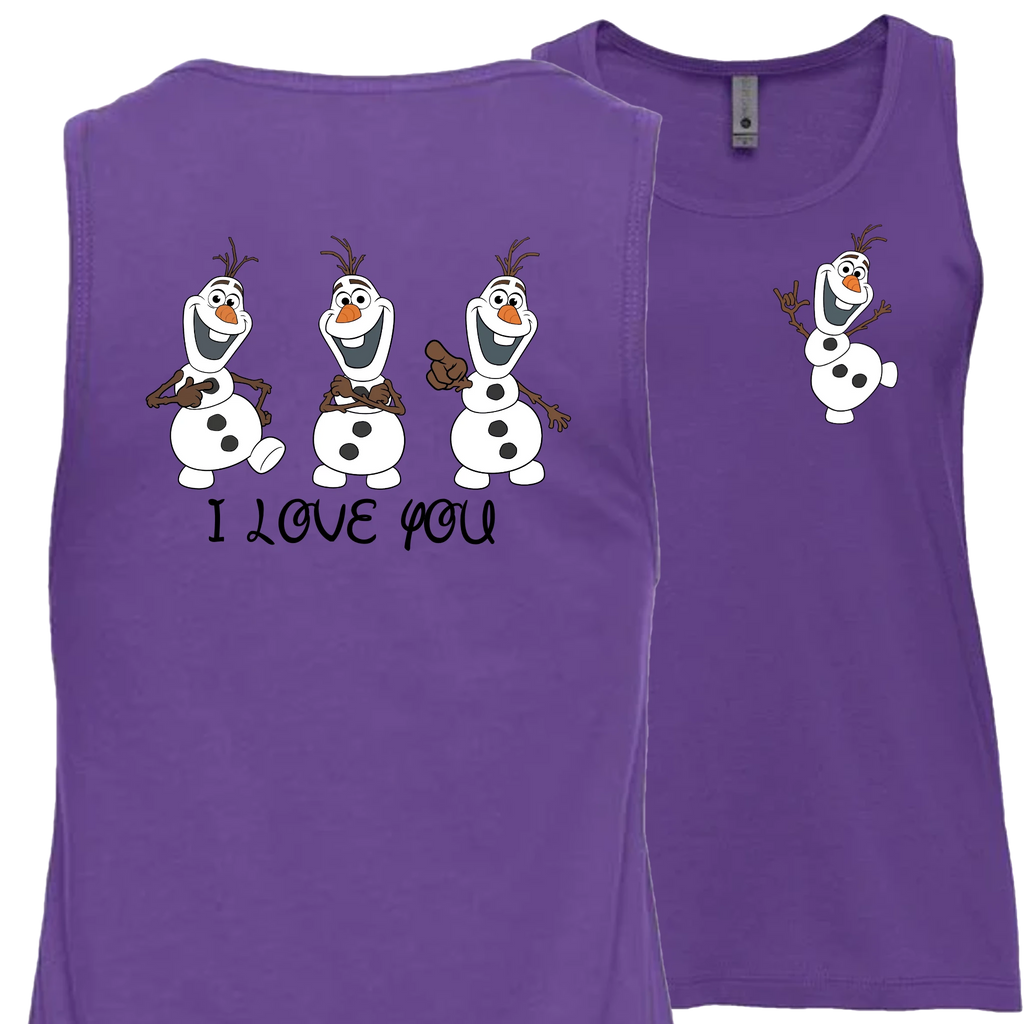 Olaf ILY I Love You Tank Top (WOMEN)