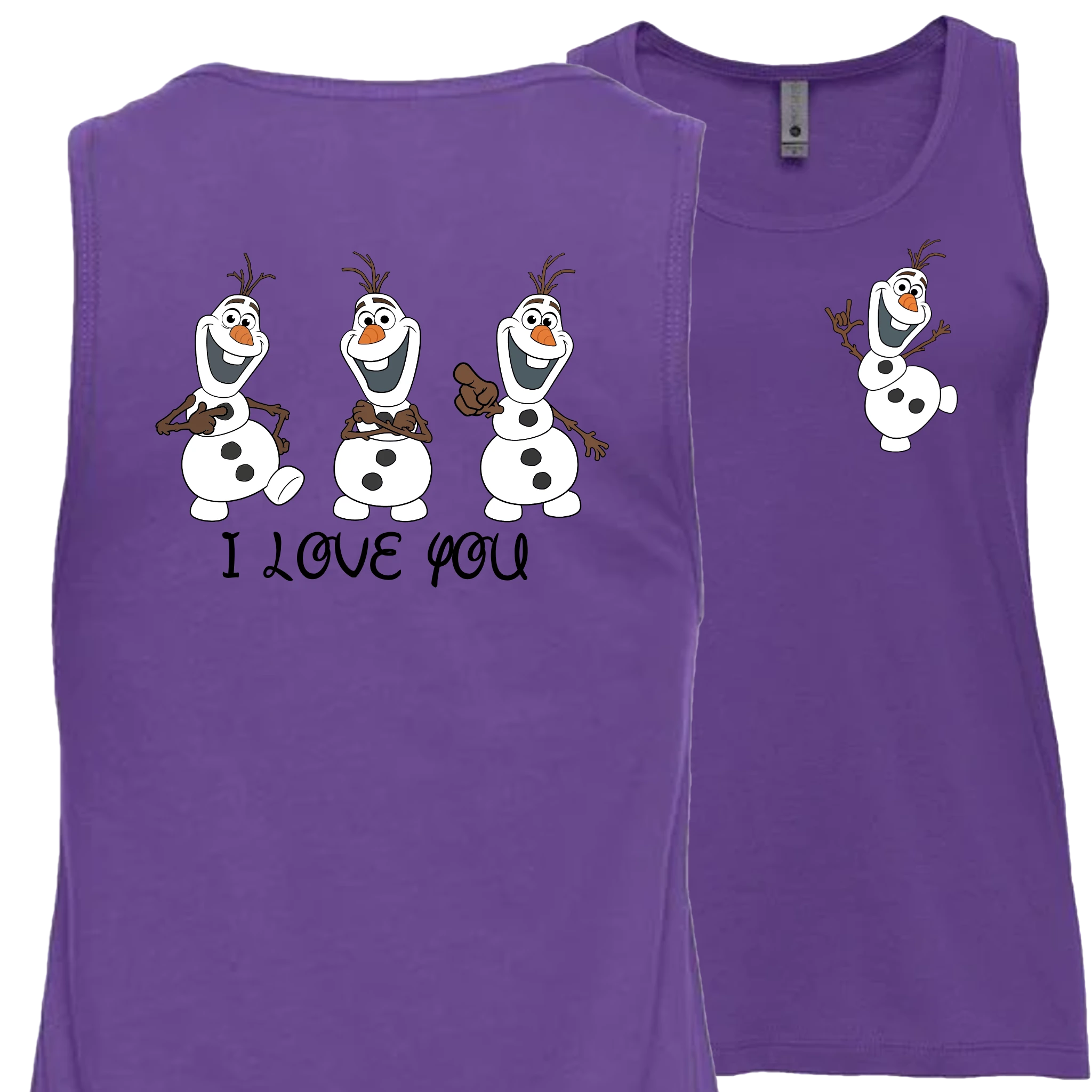 Olaf ILY I Love You Tank Top (WOMEN)
