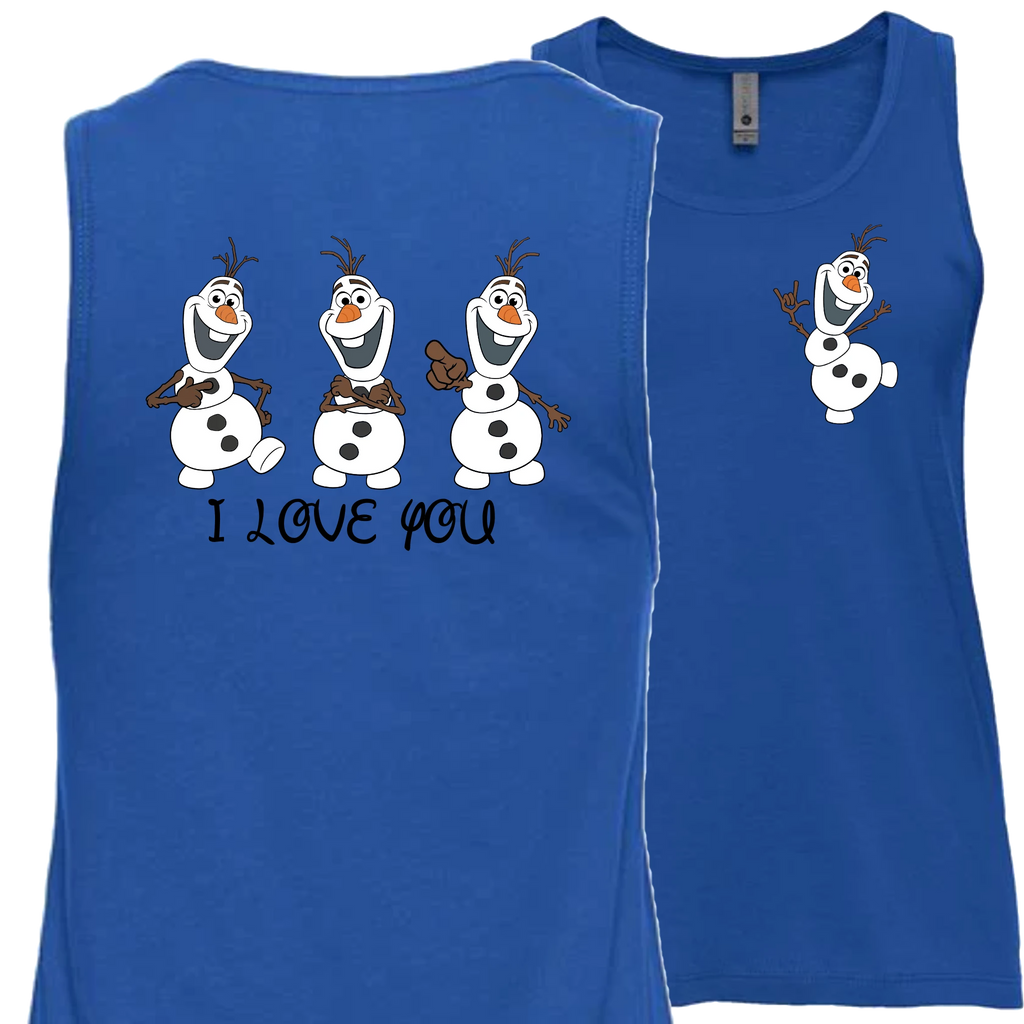 Olaf ILY I Love You Tank Top (WOMEN)