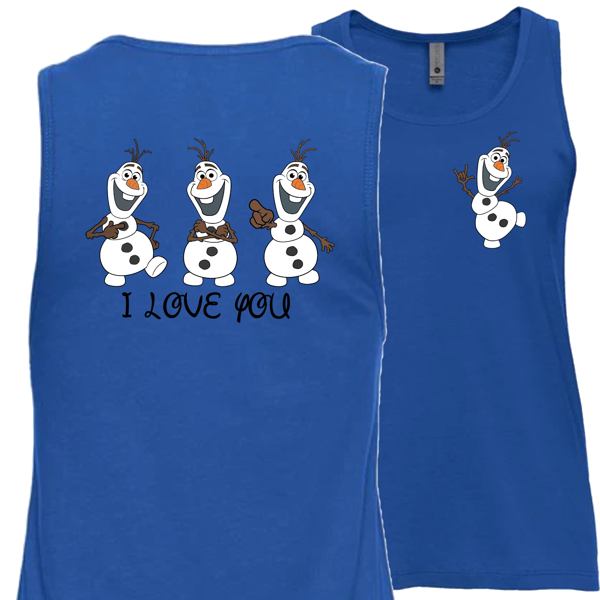 Olaf ILY I Love You Tank Top (WOMEN)
