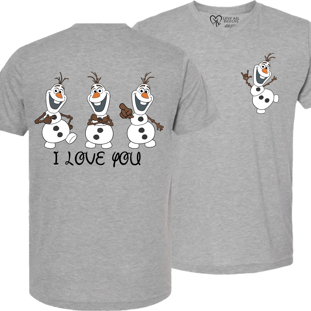Olaf ILY I Love You V-Neck Shirt (MEN)
