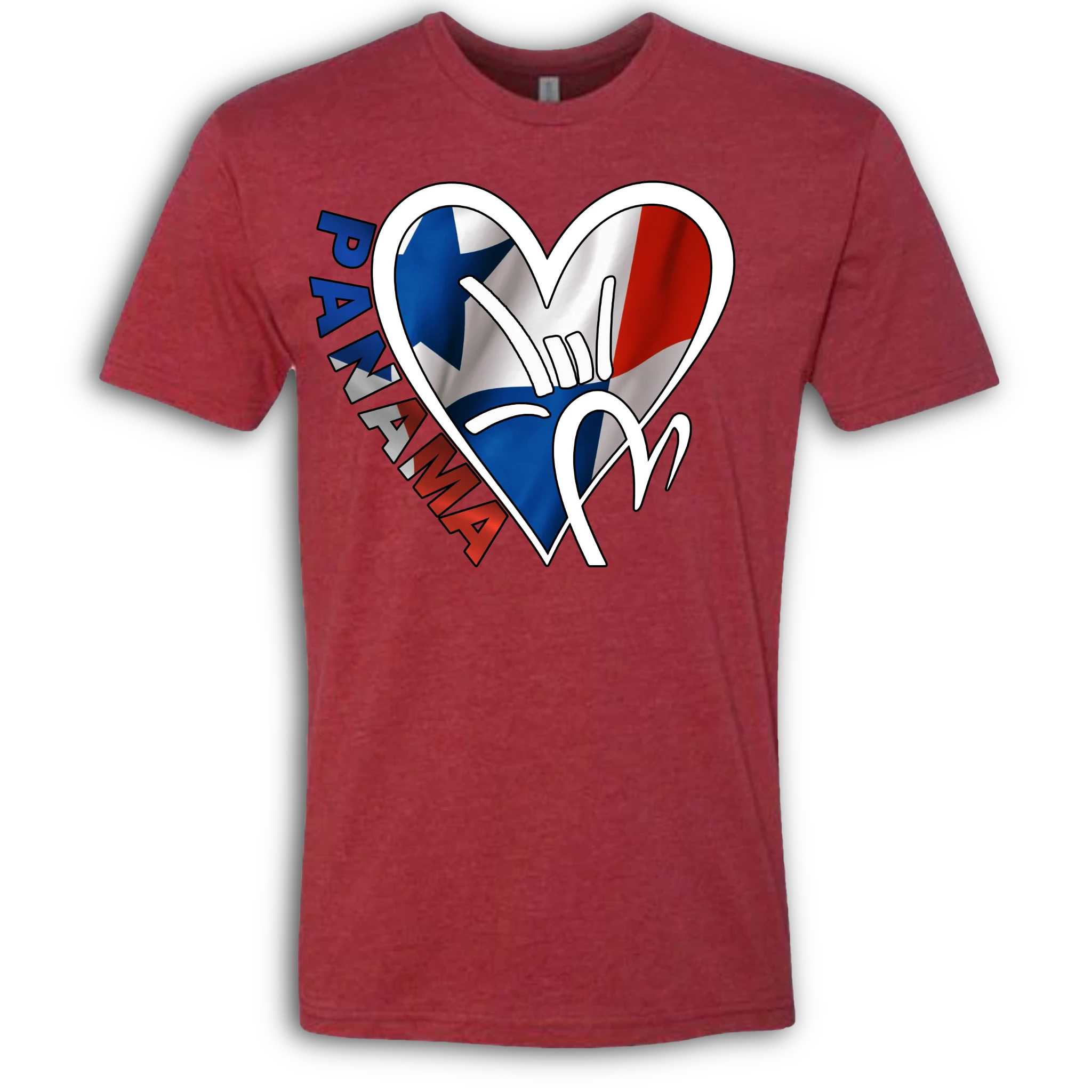 Panama Flag ILY HEART T-Shirt