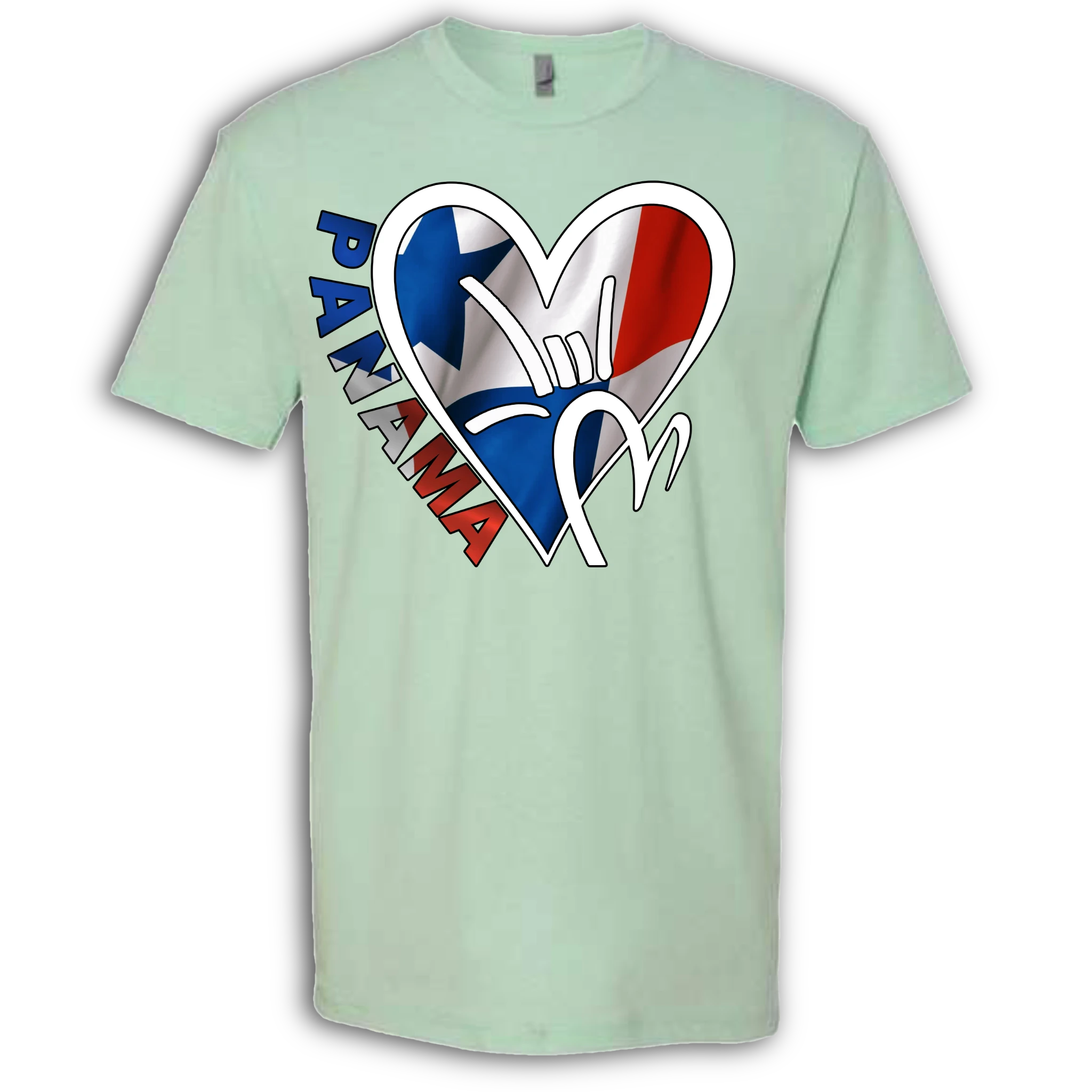 Panama Flag ILY HEART T-Shirt