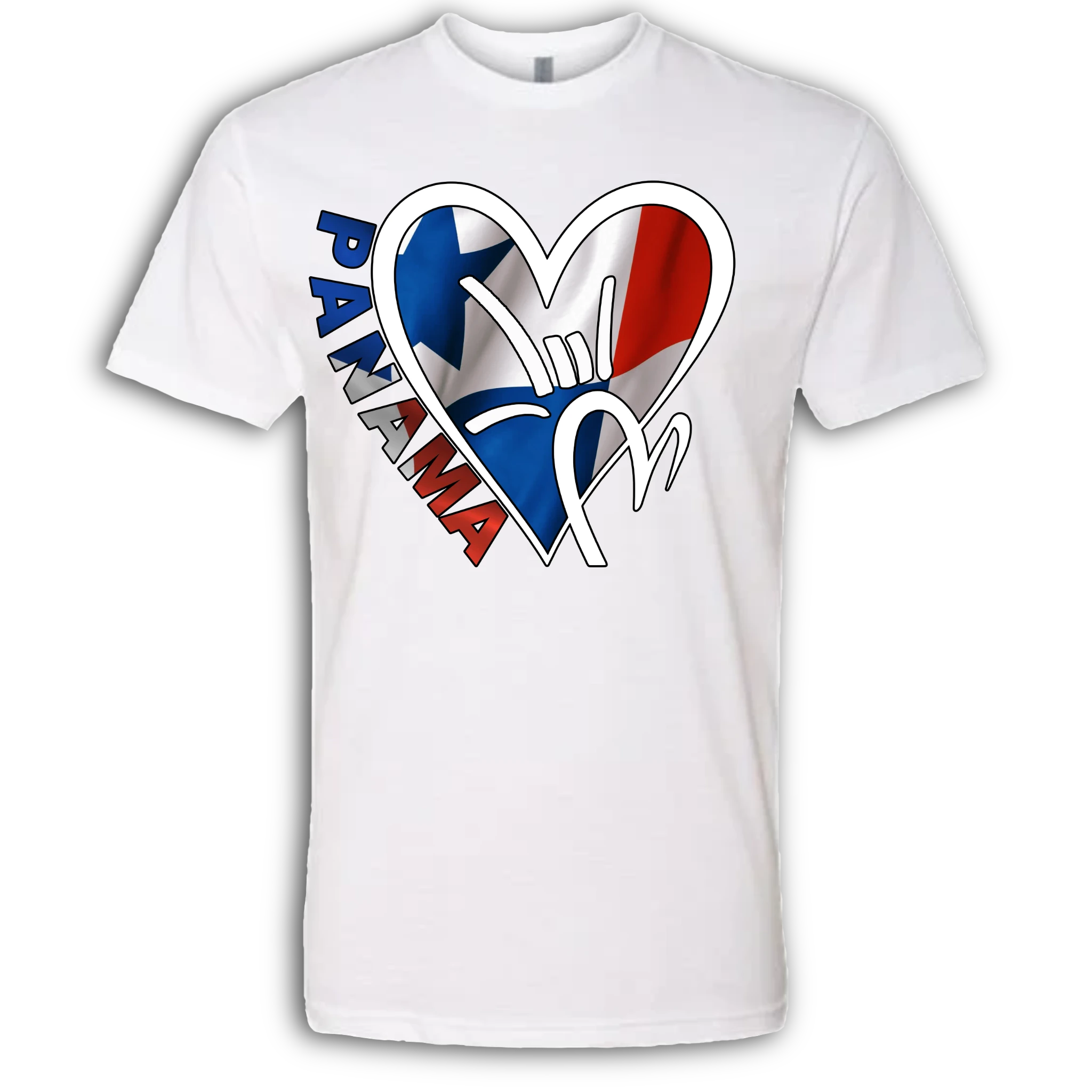 Panama Flag ILY HEART T-Shirt