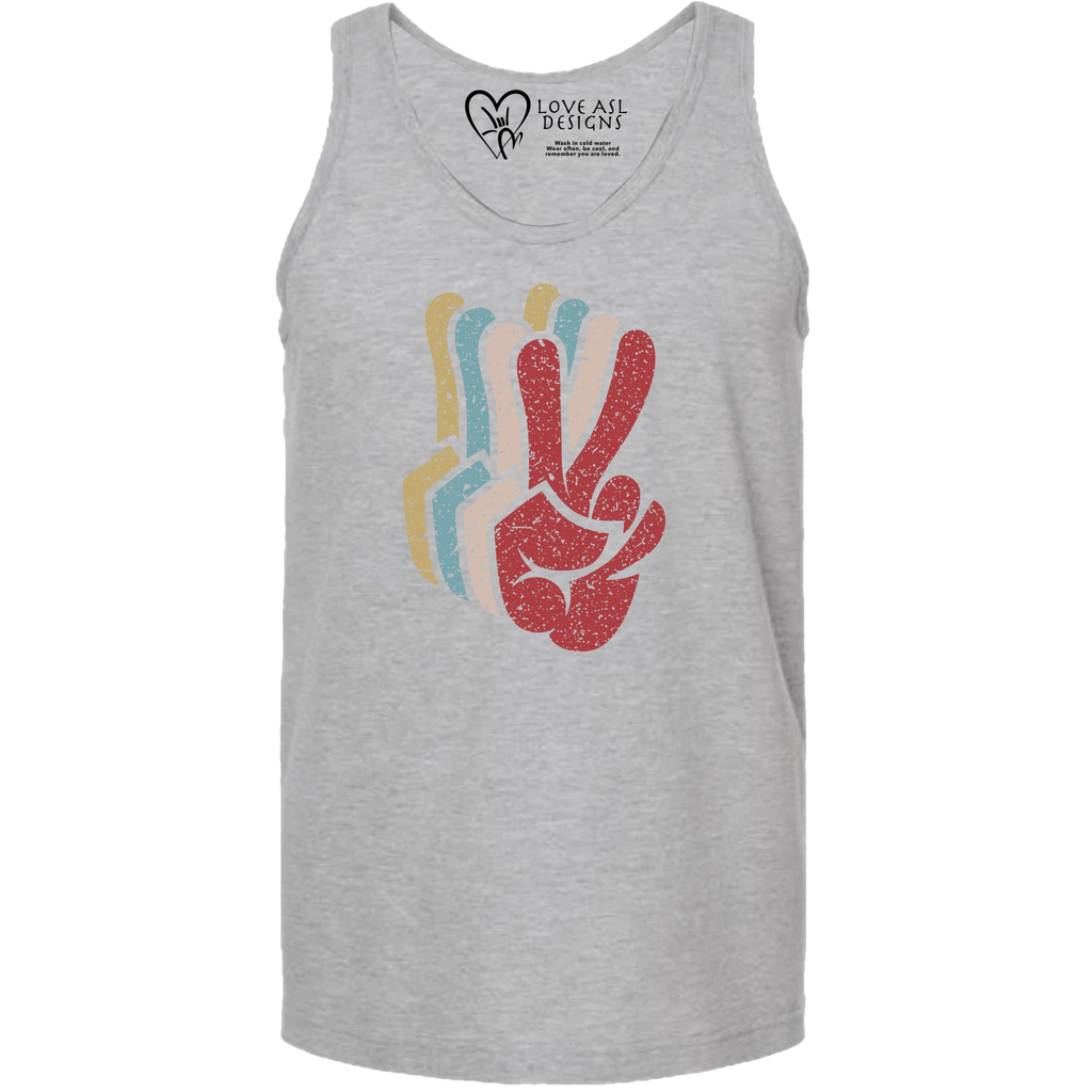 Peace SIgn Hands Layered Tank Top (MEN)