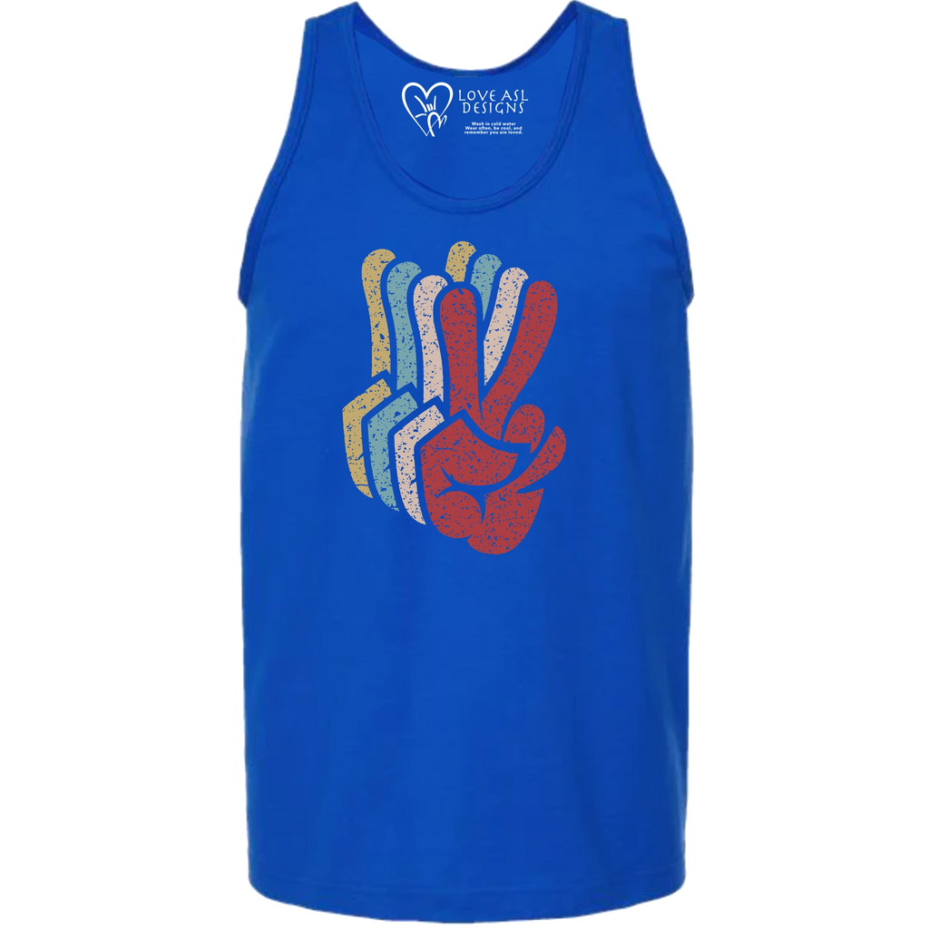Peace SIgn Hands Layered Tank Top (MEN)