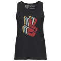 Peace SIgn Hands Layered Tank Top (WOMEN)