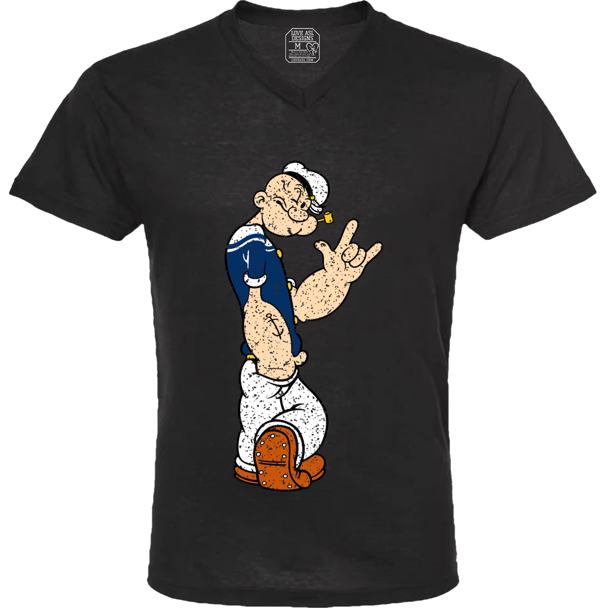 Popeye ASL 01 V-Neck T-Shirt (MEN)