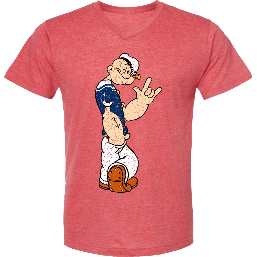 Popeye ASL 01 V-Neck T-Shirt (MEN)