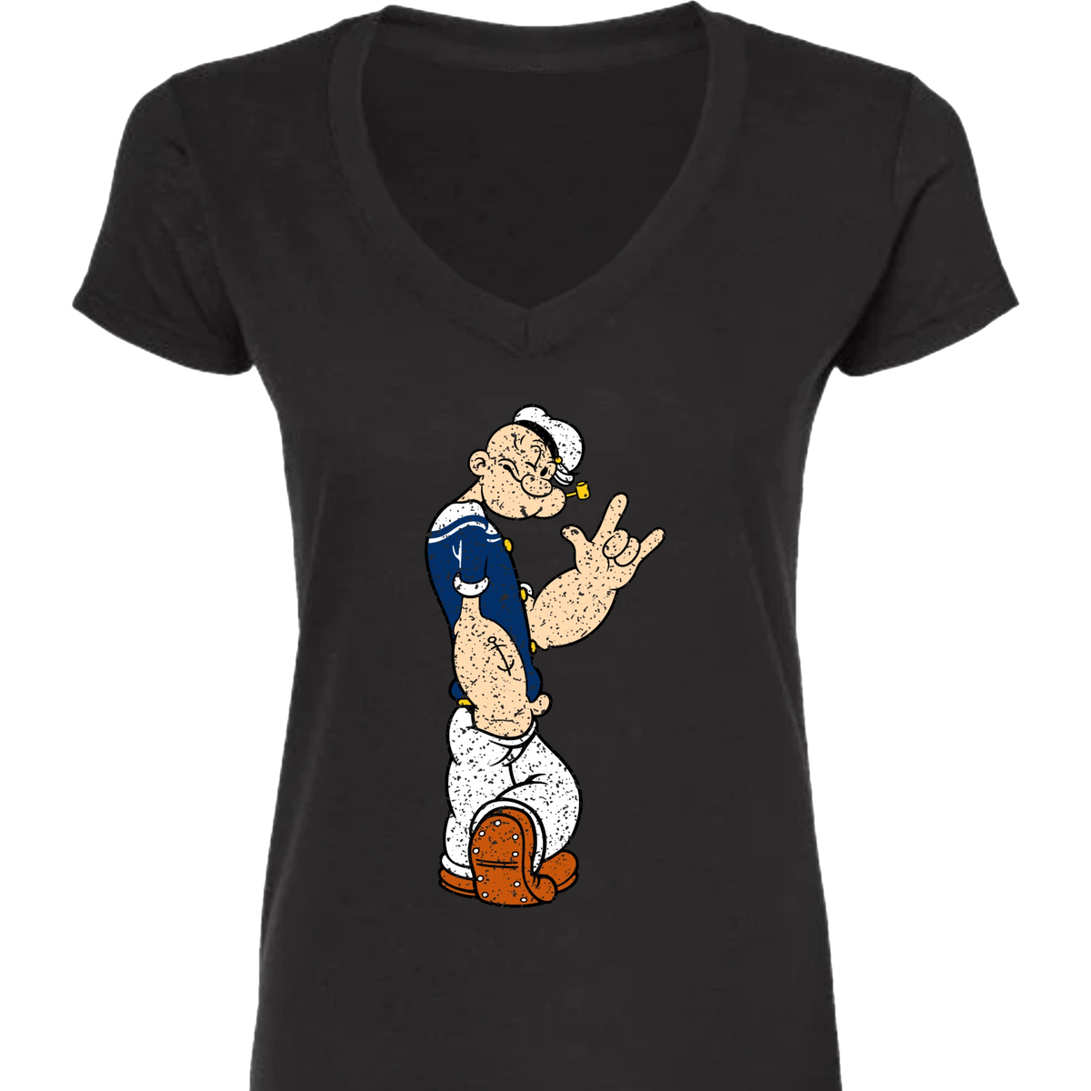 Popeye ASL 01 V-Neck T-Shirt (WOMEN)