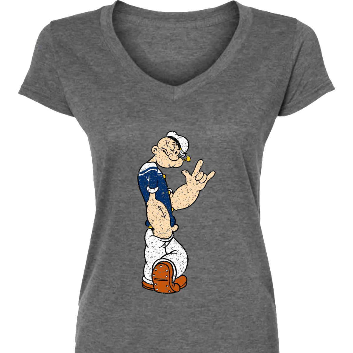 Popeye ASL 01 V-Neck T-Shirt (WOMEN)