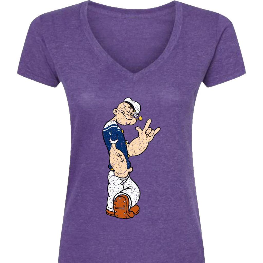 Popeye ASL 01 V-Neck T-Shirt (WOMEN)