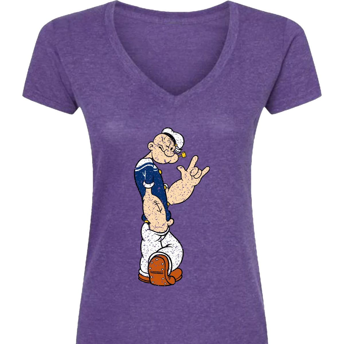 Popeye ASL 01 V-Neck T-Shirt (WOMEN)