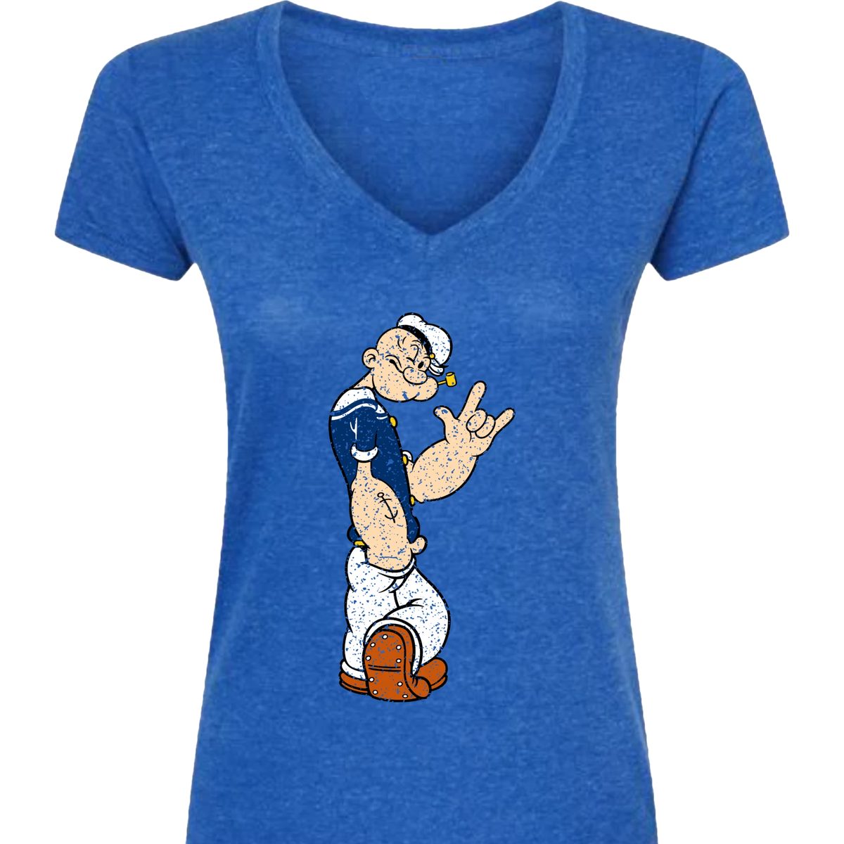 Popeye ASL 01 V-Neck T-Shirt (WOMEN)