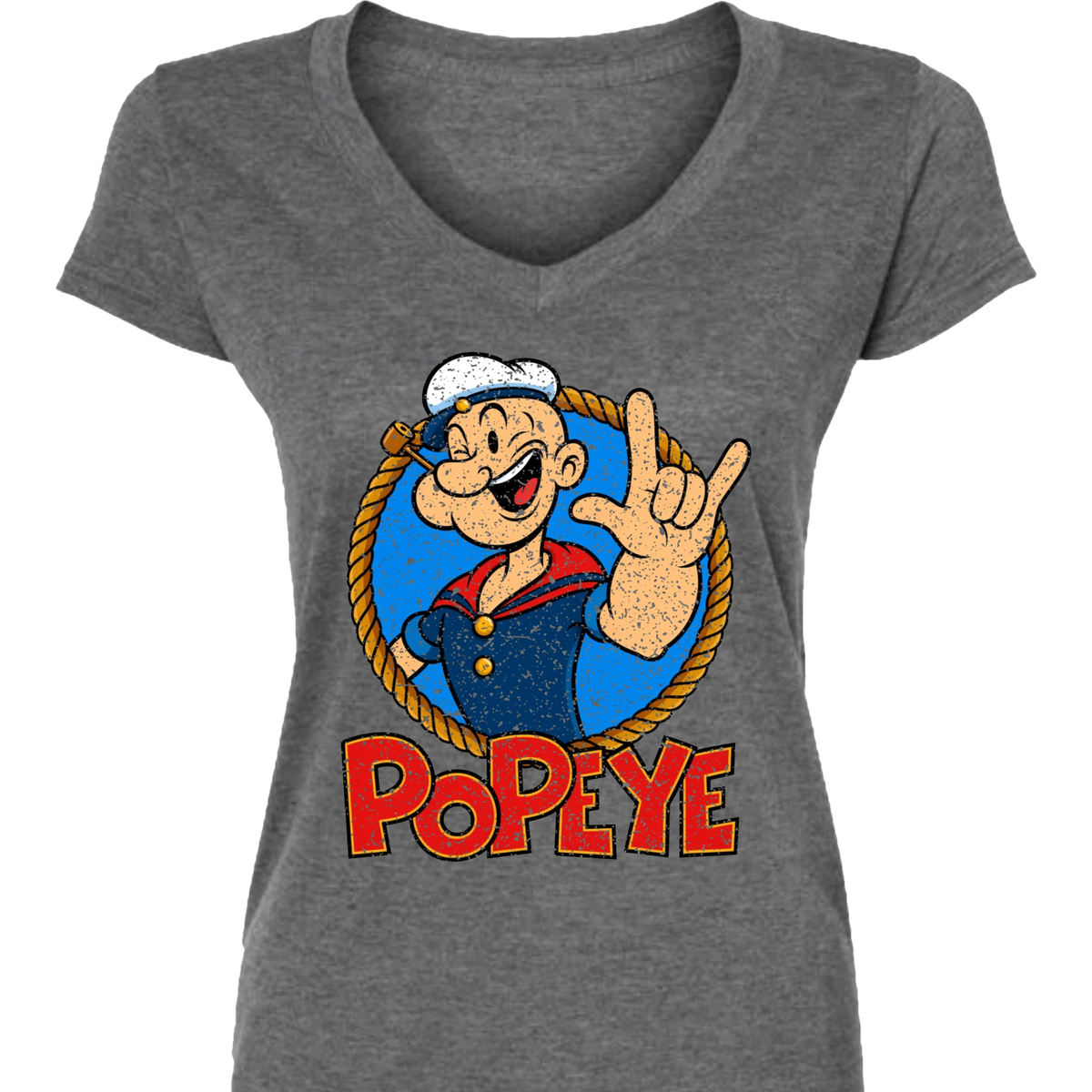 Popeye ASL 02 V-Neck T-Shirt (WOMEN)