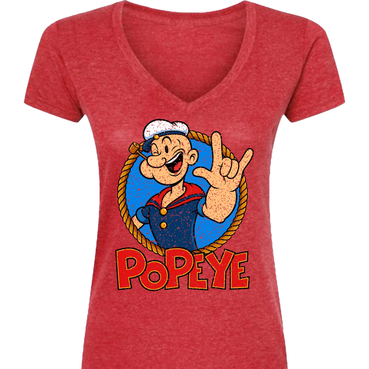 Popeye ASL 02 V-Neck T-Shirt (WOMEN)