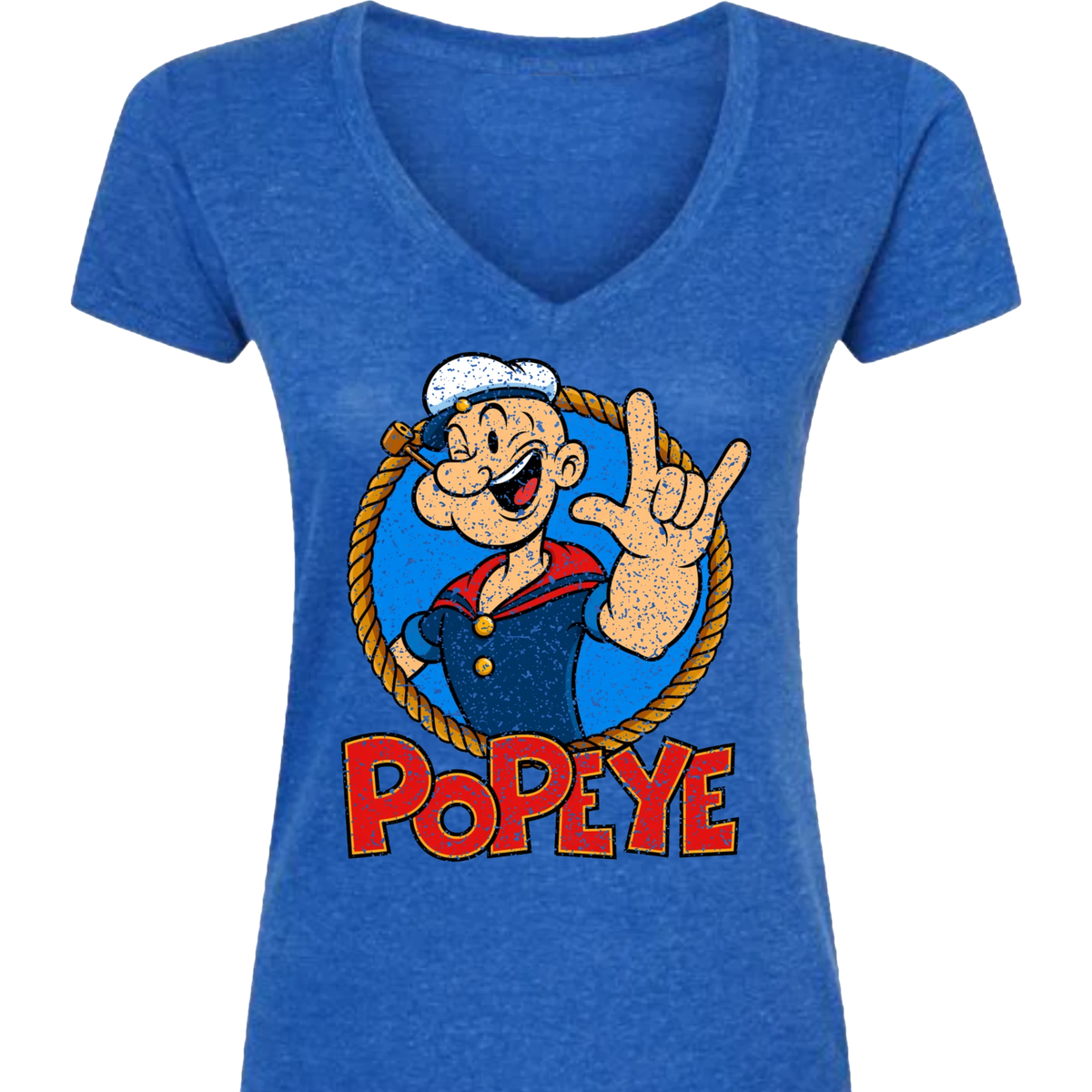 Popeye ASL 02 V-Neck T-Shirt (WOMEN)