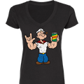 Popeye ASL 03 V-Neck T-Shirt (WOMEN)
