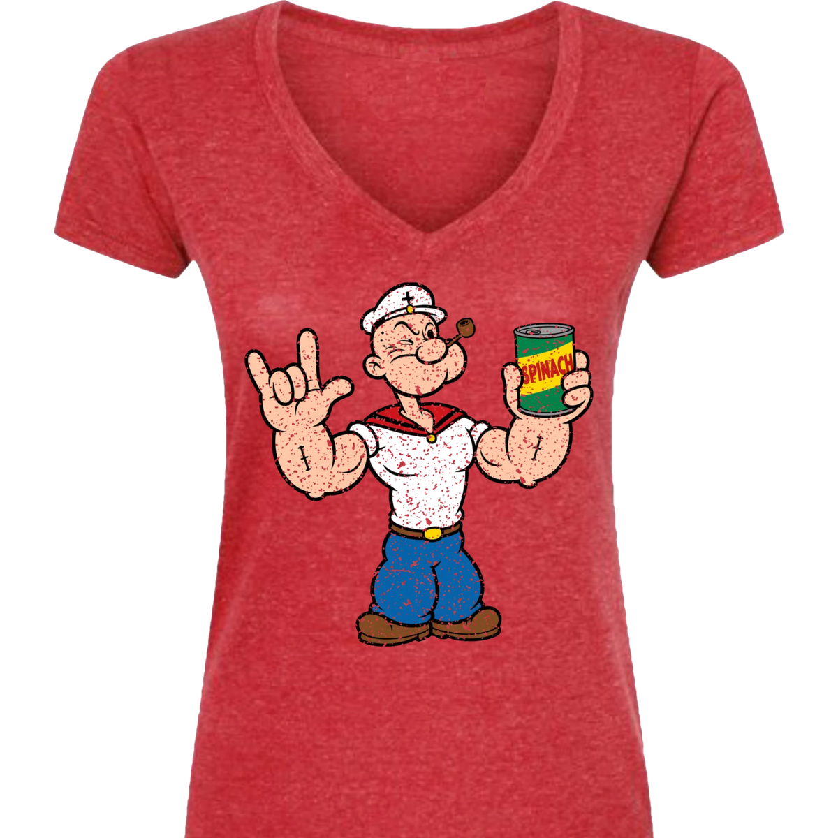 Popeye ASL 03 V-Neck T-Shirt (WOMEN)