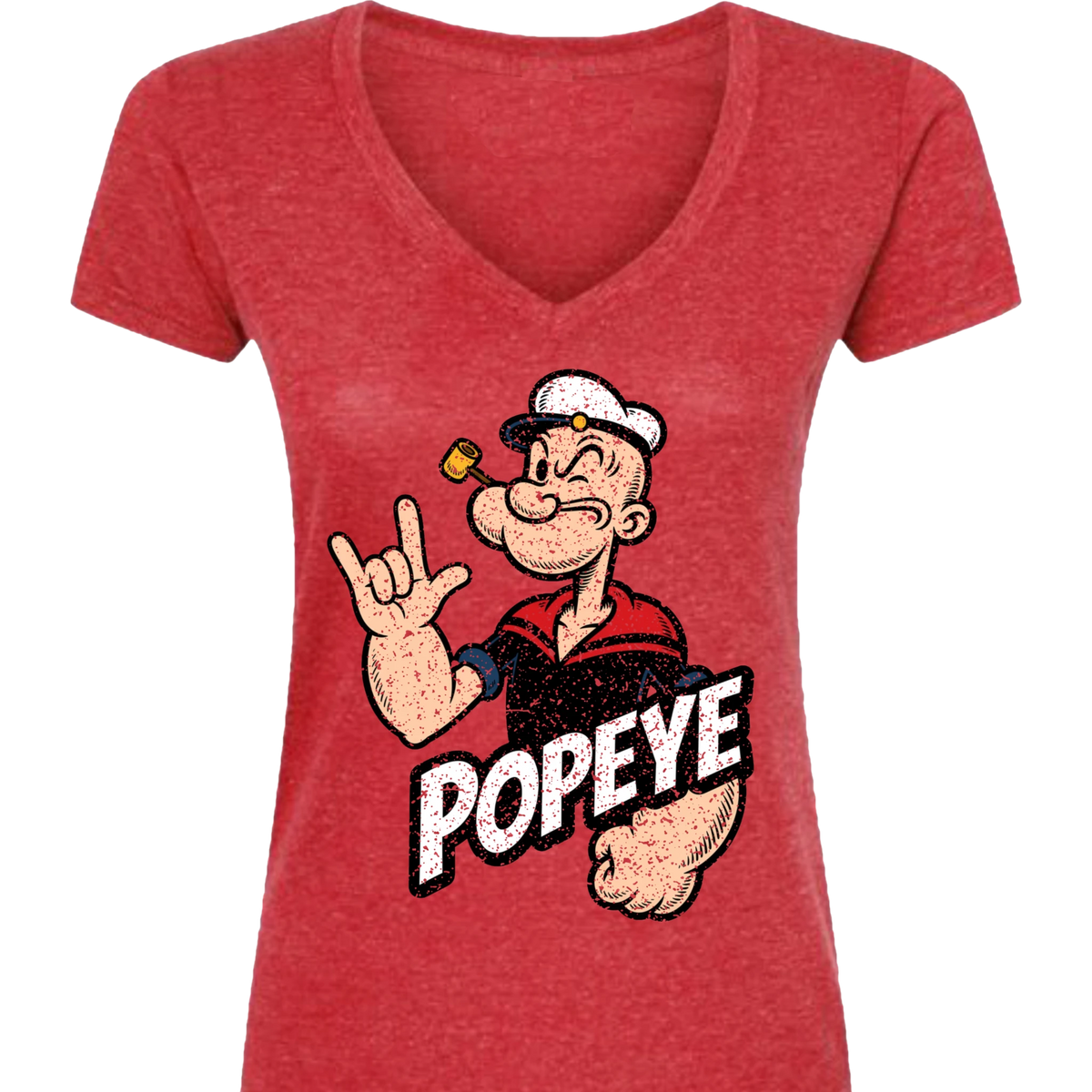 Popeye ASL 04 V-Neck T-Shirt (WOMEN)