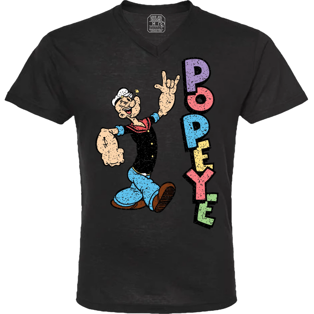 Popeye ASL 05 V-Neck T-Shirt (MEN)