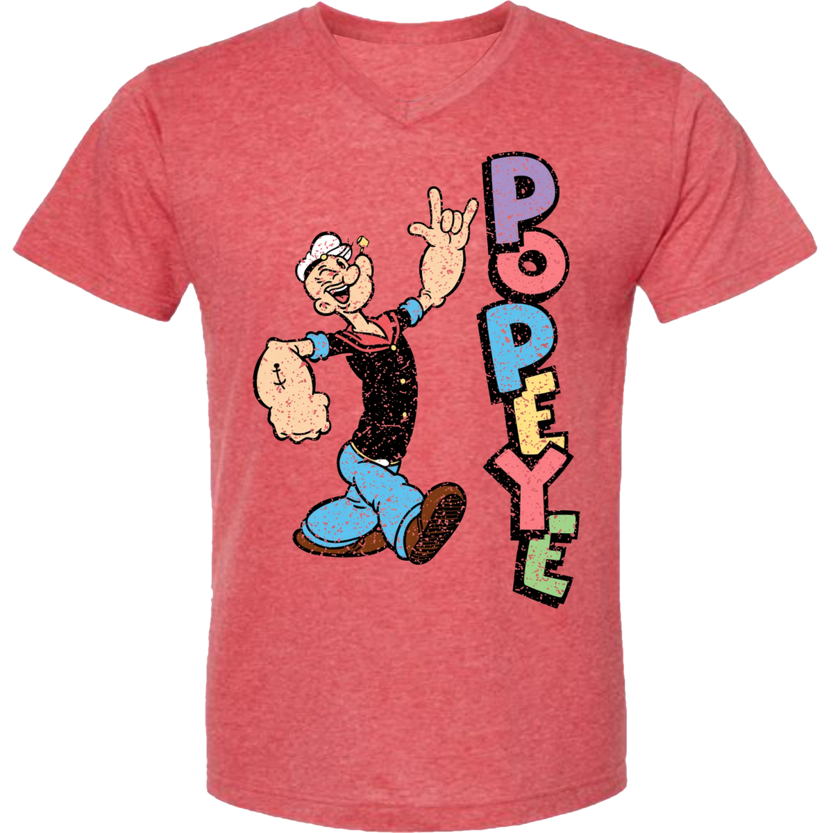 Popeye ASL 05 V-Neck T-Shirt (MEN)