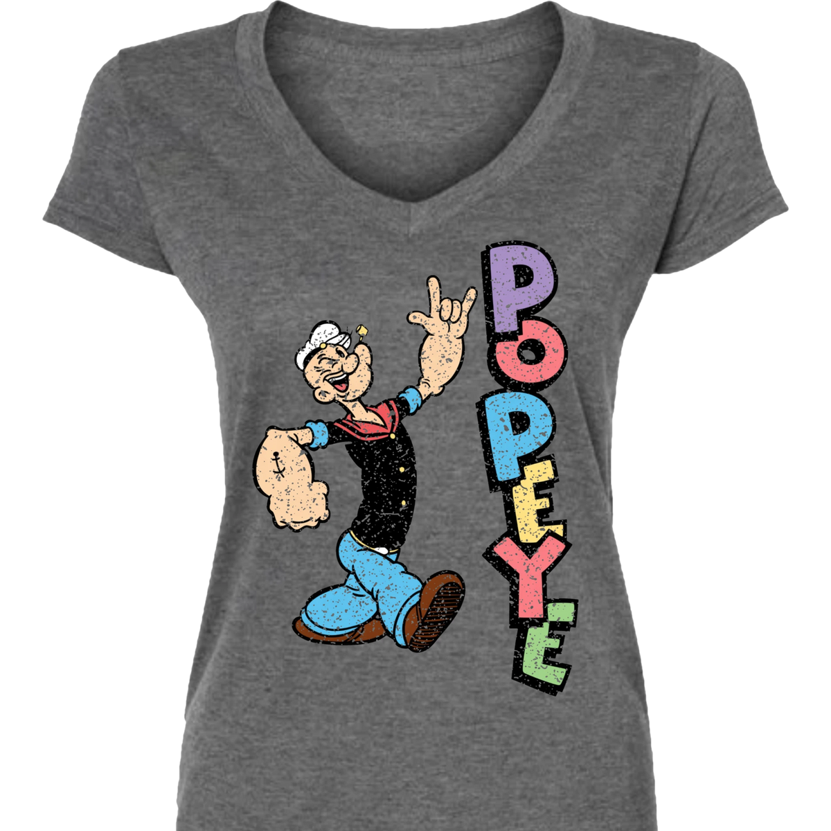 Popeye ASL 05 V-Neck T-Shirt (WOMEN)