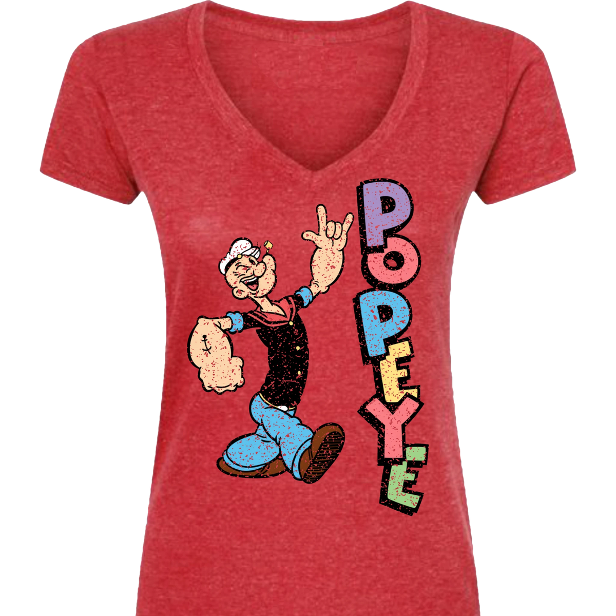 Popeye ASL 05 V-Neck T-Shirt (WOMEN)
