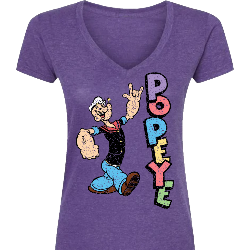 Popeye ASL 05 V-Neck T-Shirt (WOMEN)